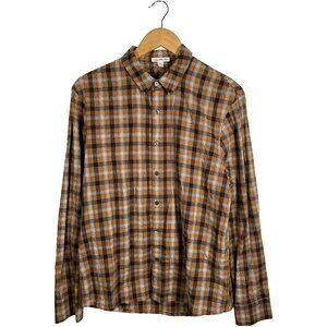 James Perse Plaid Button Up Shirt Size 1